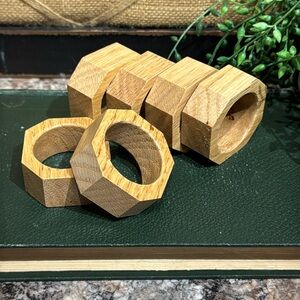 Wood napkin rings